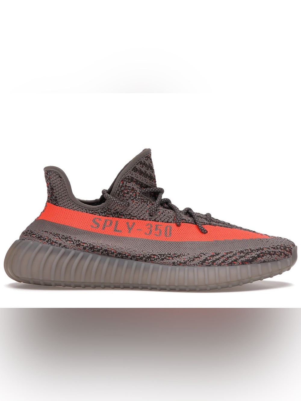 Yeezy Boost 350 V2 Beluga Reflective Grey with Orange Stripe Sneakers size 6